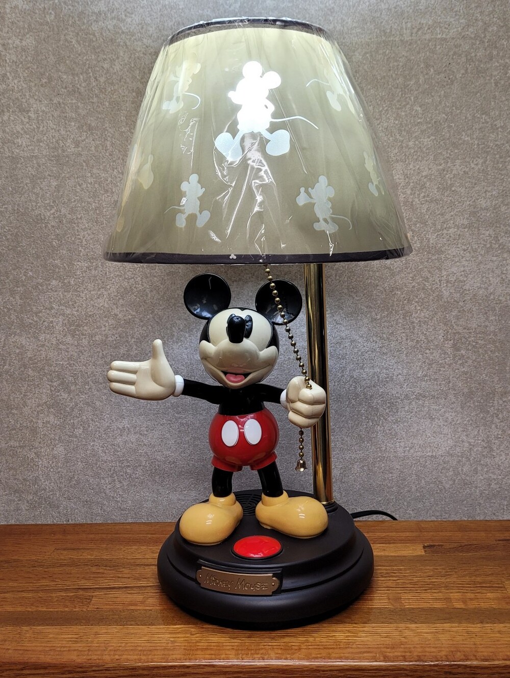 Vintage Disney Mickey Mouse Animated Talking Lamp King America NWT - Picture 9 of 15